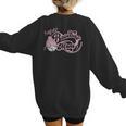 Cool Super Baseball Mom Cool Mother's Day Mama Woman Cute Women's Sweatshirt Back Print