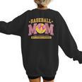 Coquette Baseball Mom Bow Like A Normal Mom But Mother's Day Women's Sweatshirt Back Print