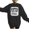 Custom Baseball Mom Number 5 Heart For Mom Women's Sweatshirt Back Print Custom Baseball Mom Number 5 Heart For Mom Women's Sweatshirt Back Print