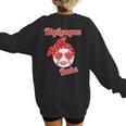 Cute Love Baseball BigLeague Babe Hot Baseball Mom Women's Sweatshirt Back Print Cute Love Baseball BigLeague Babe Hot Baseball Mom Women's Sweatshirt Back Print