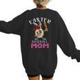 Dabbing Easter Baseball Mom Mother's Day Bunny Sunday Egg Women's Sweatshirt Back Print
