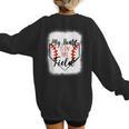 My Heart Is On That Field Baseball Mom Momm Women's Sweatshirt Back Print My Heart Is On That Field Baseball Mom Momm Women's Sweatshirt Back Print