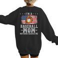 I'm a Baseball Mom Nothing Scares Me Baseball Women's Sweatshirt Back Print I'm a Baseball Mom Nothing Scares Me Baseball Women's Sweatshirt Back Print