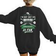 I'm Not Just His Mom I'm His Number 1 Fan Baseball Mommy Women's Sweatshirt Back Print