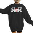 I'm A Proud Mom Baseball Mom Women's Sweatshirt Back Print I'm A Proud Mom Baseball Mom Women's Sweatshirt Back Print