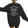 My Kid Might Not Always Swing But I Do Baseball Mom Women's Sweatshirt Back Print