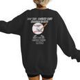 My Kid Might Not Always Swing Humors Baseball Mom Women's Sweatshirt Back Print My Kid Might Not Always Swing Humors Baseball Mom Women's Sweatshirt Back Print