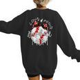 Loud & Proud Baseball Mom Baseballs Mother Sport Women Girls Women's Sweatshirt Back Print