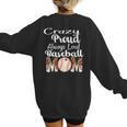 Loud And Proud Baseball Mom Messy Bun 2024 Women's Sweatshirt Back Print Loud And Proud Baseball Mom Messy Bun 2024 Women's Sweatshirt Back Print