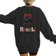 Loud And Proud Baseball Mom Women's Sweatshirt Back Print