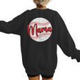 Mama Baseball Mom Women's Sweatshirt Back Print