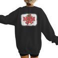 Mom Of Both Baseball Mom Mommy Women's Sweatshirt Back Print