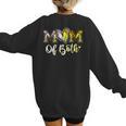 Mom Of Both Softball Baseball Mom Women's Sweatshirt Back Print Mom Of Both Softball Baseball Mom Women's Sweatshirt Back Print