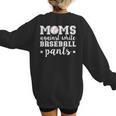 Moms Against White Baseball Pants For Baseball Moms Women's Sweatshirt Back Print Moms Against White Baseball Pants For Baseball Moms Women's Sweatshirt Back Print