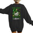 One Lucky Baseball Mom St Patricks Day One Lucky Mom Women Women's Sweatshirt Back Print