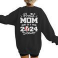 Proud Mom Of a 2024 Senior Baseball Mom 2024 Graduate Women's Sweatshirt Back Print Proud Mom Of a 2024 Senior Baseball Mom 2024 Graduate Women's Sweatshirt Back Print