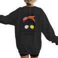 I Only Raise Ballers Softball Baseball Mom Women's Sweatshirt Back Print
