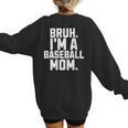 Sarcastic Bruh Baseball Mom Fan Gear For Mama Life Women's Sweatshirt Back Print Sarcastic Bruh Baseball Mom Fan Gear For Mama Life Women's Sweatshirt Back Print