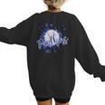 School Spirit Panthers Panther Pride Baseball Mom For Women Women's Sweatshirt Back Print