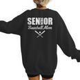 Senior Baseball Mom 2024 Team Parent Helper Class Of 2024 Women's Sweatshirt Back Print
