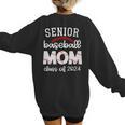 Senior Baseball Mom Class Of 2024 Baseball Senior Night Women's Sweatshirt Back Print Senior Baseball Mom Class Of 2024 Baseball Senior Night Women's Sweatshirt Back Print