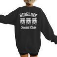 Sideline Social Club Baseball Mom Shirt Women's Sweatshirt Back Print Sideline Social Club Baseball Mom Shirt Women's Sweatshirt Back Print