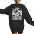 So God Made A Baseball Mom Baseball Player Women's Sweatshirt Back Print So God Made A Baseball Mom Baseball Player Women's Sweatshirt Back Print