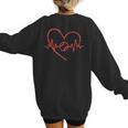 I Am Somebody's Loudmouth Baseball Mama Baseball Mom Women's Sweatshirt Back Print