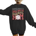 Somebody's Loudmouth Baseball Mom Baseball Women's Sweatshirt Back Print Somebody's Loudmouth Baseball Mom Baseball Women's Sweatshirt Back Print