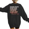 Uniform Washer Water Filler Cheerleader Baseball Mom Women's Sweatshirt Back Print Uniform Washer Water Filler Cheerleader Baseball Mom Women's Sweatshirt Back Print