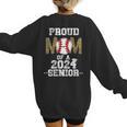 Womens Proud Mom Of a 2024 Senior Class Of 2024 Baseball Mom Women's Sweatshirt Back Print Womens Proud Mom Of a 2024 Senior Class Of 2024 Baseball Mom Women's Sweatshirt Back Print