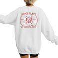 2024 Home Plate Social Club Softball Season Tee Baseball Mom Premium Women's Sweatshirt Back Print 2024 Home Plate Social Club Softball Season Tee Baseball Mom Premium Women's Sweatshirt Back Print