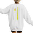 American Flag Baseball Mom Team Women's Sweatshirt Back Print
