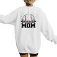 American Flag Patriotic Game Day Baseball Mom Women's Sweatshirt Back Print American Flag Patriotic Game Day Baseball Mom Women's Sweatshirt Back Print