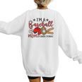 Ball Mom I'm A Baseball Mom Baseball Mom Women's Sweatshirt Back Print