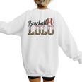 Baseball Lolo Women BallPark Lolo Baseball Mom Mother's Day Women's Sweatshirt Back Print Baseball Lolo Women BallPark Lolo Baseball Mom Mother's Day Women's Sweatshirt Back Print