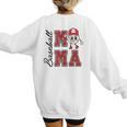 Baseball Mama Baseball Mom Game Day Senior Night Women's Sweatshirt Back Print