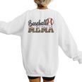 Baseball Mema Women BallPark Mema Baseball Mom Mother's Day Women's Sweatshirt Back Print