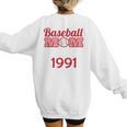 Baseball Mom Since 1991 Women's Sweatshirt Back Print Baseball Mom Since 1991 Women's Sweatshirt Back Print
