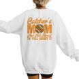 Baseball Mom Catcher's Mom Leopard Softball Mom Women's Sweatshirt Back Print Baseball Mom Catcher's Mom Leopard Softball Mom Women's Sweatshirt Back Print