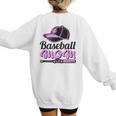 Baseball Mom Club Cool Women's Sweatshirt Back Print Baseball Mom Club Cool Women's Sweatshirt Back Print