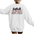 Baseball Mom Coquette Women Girls Baseball Mama Women's Sweatshirt Back Print Baseball Mom Coquette Women Girls Baseball Mama Women's Sweatshirt Back Print