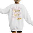 Baseball Mom Crazy Proud Always Loud Mother's Day Premium Women's Sweatshirt Back Print