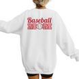 Baseball Mom Cute Mother Fans Baseball Graphic Raglan Baseball Tee Women's Sweatshirt Back Print Baseball Mom Cute Mother Fans Baseball Graphic Raglan Baseball Tee Women's Sweatshirt Back Print