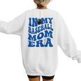 In My Baseball Mom Ear Blue Women's Sweatshirt Back Print