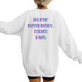 In My Baseball Mom Era 80s Retro Style Women's Sweatshirt Back Print
