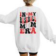 In My Baseball Mom Era Groovy Mom Women's Sweatshirt Back Print In My Baseball Mom Era Groovy Mom Women's Sweatshirt Back Print