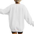 In My Baseball Mom Era Retro Groovy Baseball Women's Sweatshirt Back Print
