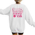 In My Baseball Mom Era Retro Mom Life Mother's Day 2024 Premium Women's Sweatshirt Back Print
