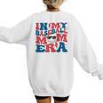 In My Baseball Mom Era Smile Face Retro Women's Sweatshirt Back Print In My Baseball Mom Era Smile Face Retro Women's Sweatshirt Back Print